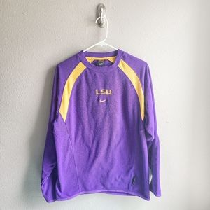 Nike Team LSU Football Therma-Fit Sweater Shirt